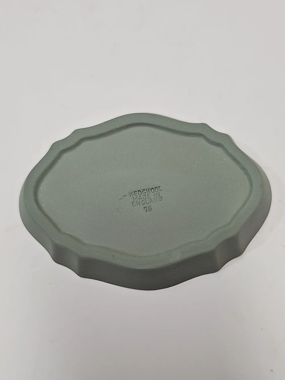 Vintage Wedgwood Cream Color On Celadon Green Jasperware Silver Tray -  Cherubs